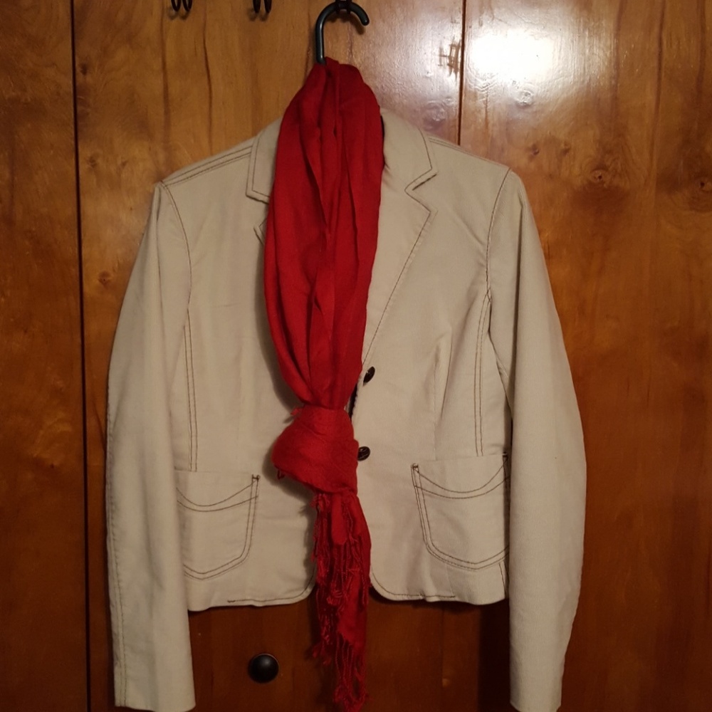 Cream, corduroy Gap blazer